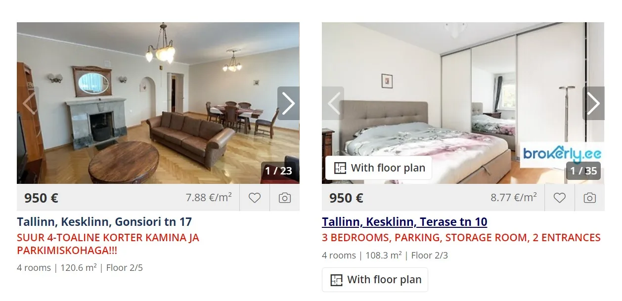 4 room apartments in Tallinn jpg