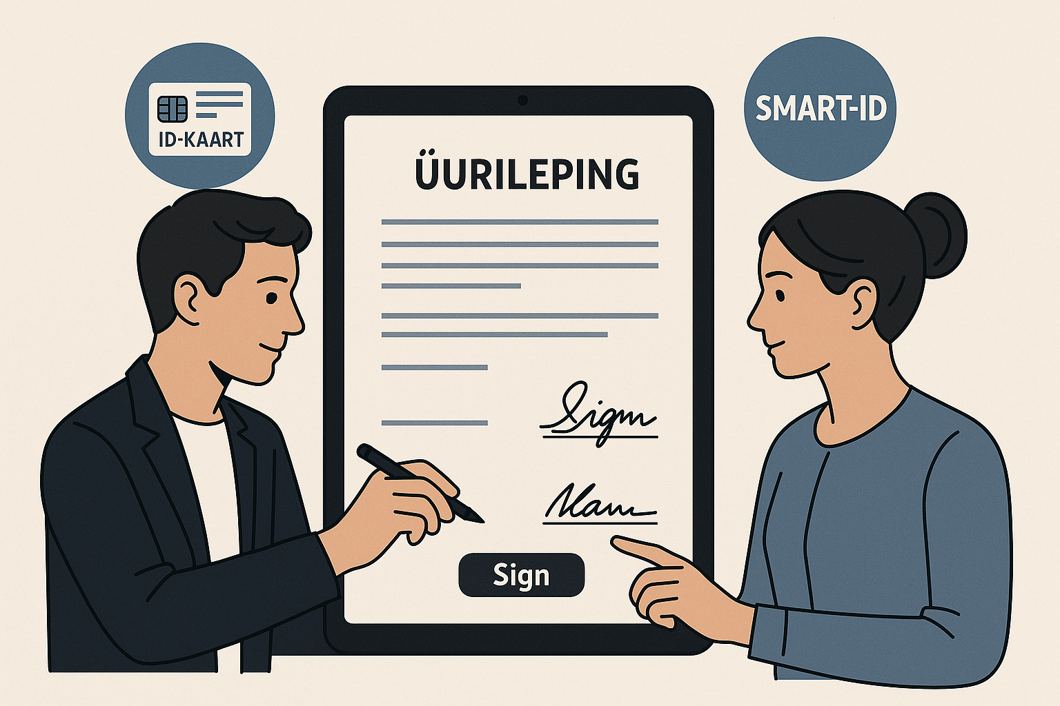 Kuidas digitaalselt allkirjastada üürileping