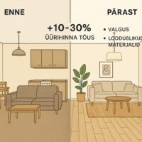 Korteri sisekujundus ja parendused, mis tõstavad üürihinda