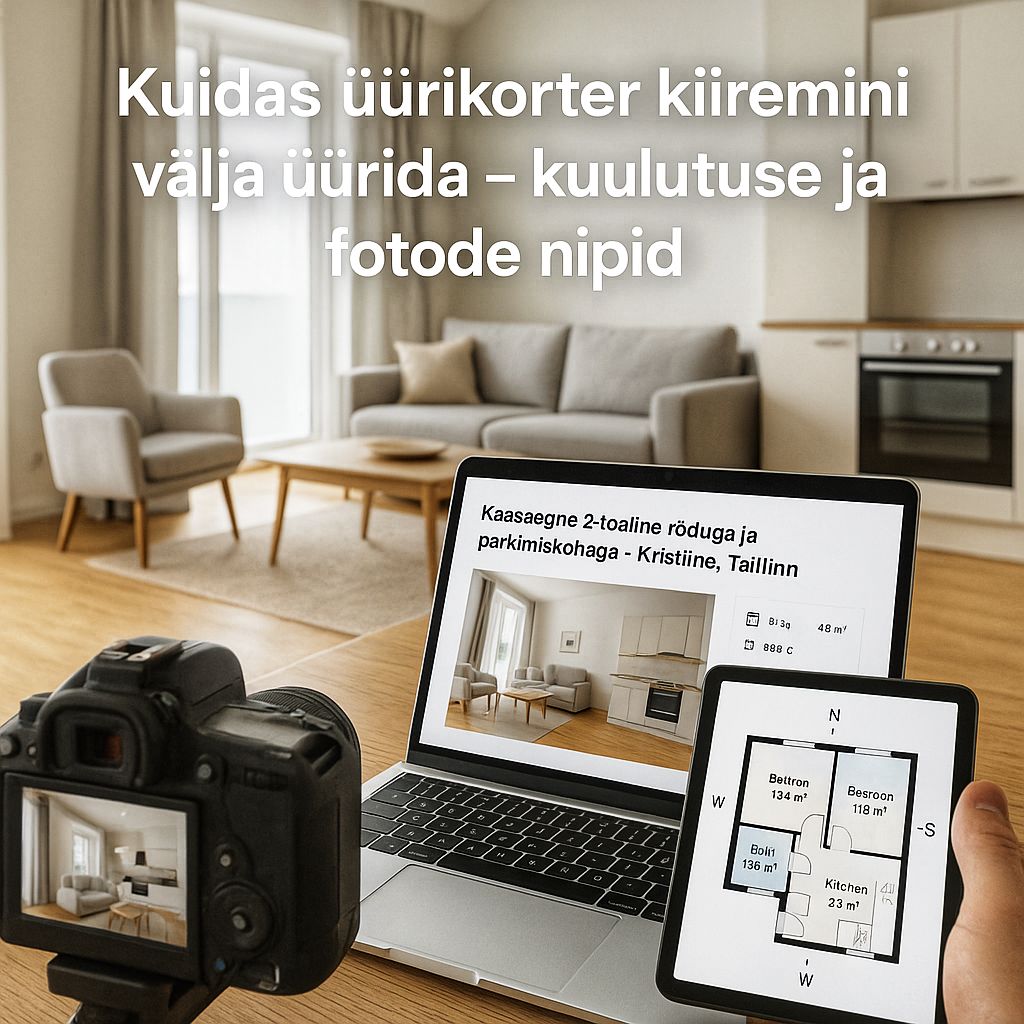 You are currently viewing 🏡 Kuidas üürikorter kiiremini välja üürida – kuulutuse ja fotode nipid