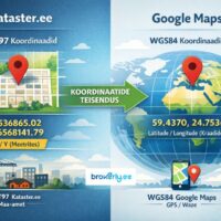 Kataster.ee coordinate system and Google Maps: why they don’t match ?
