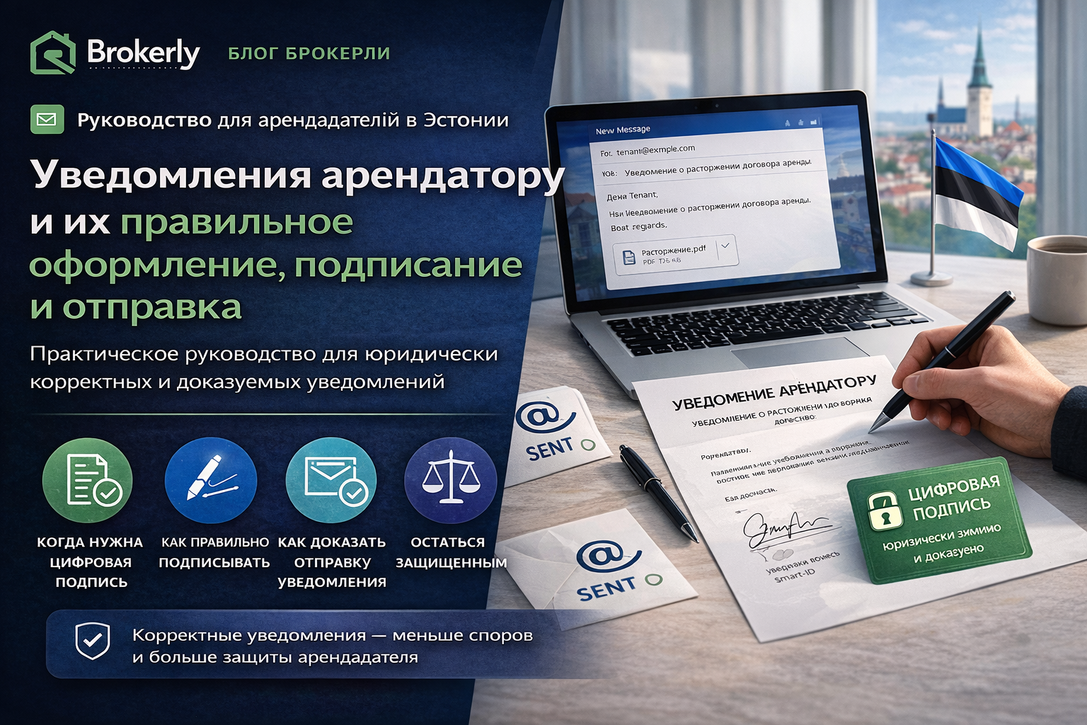 Уведомления арендатору в Эстонии