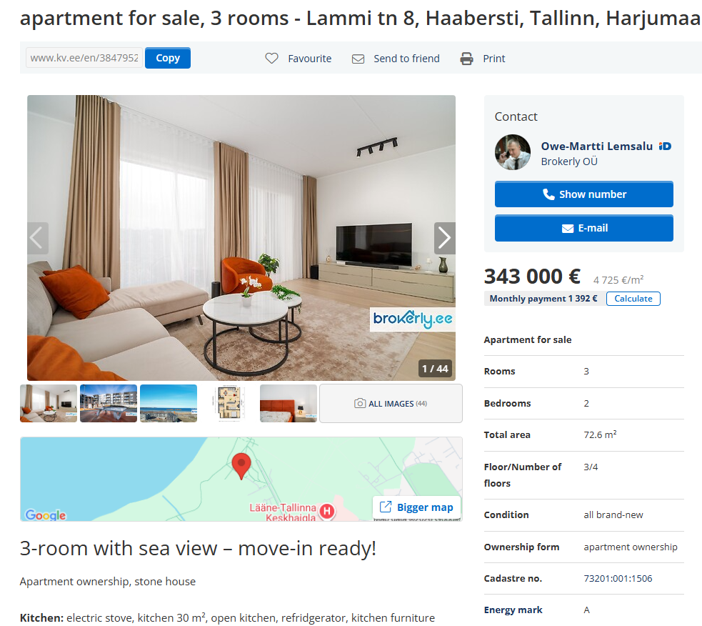 lammi8 sales Mortgage Calculator as an Initial Indicator of an Apartment’s Market Value Brokerly, we do more.