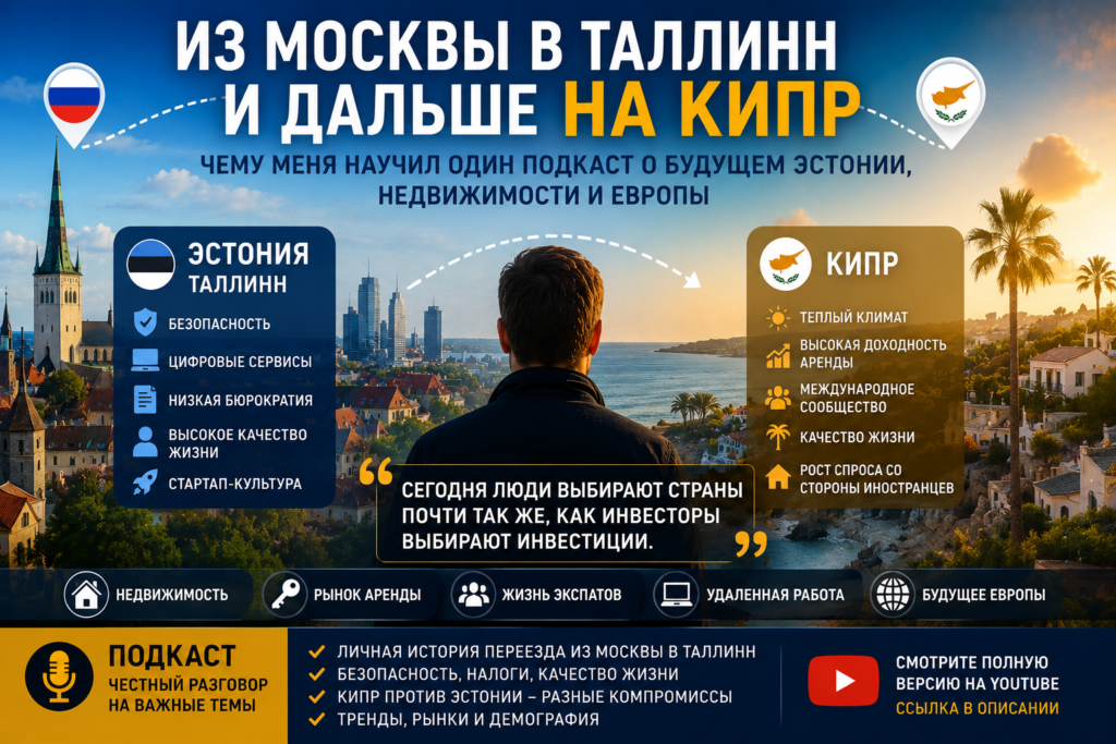 Из Москвы в Таллинн и Кипр